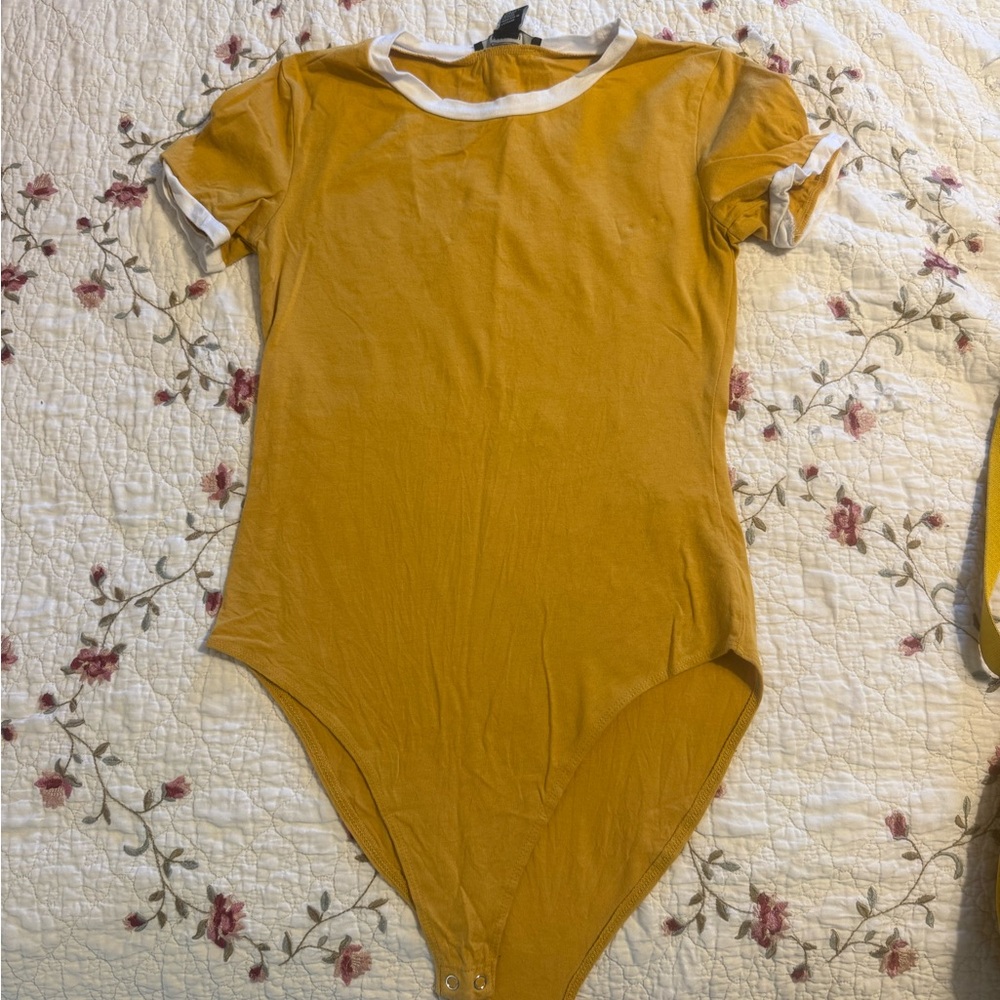 Yellow Short Sleeve Bodysuit